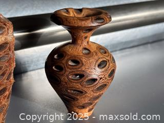 MaxSold Auction: Hand-turned Wooden Banksia Nut Vases From Australia - Toronto (Ontario, Canada) SELLER MANAGED Downsizing Online Auction - Nassau Street