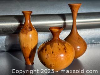 MaxSold Auction: Hand-turned Wooden Bud Vases From New Zealand - Toronto (Ontario, Canada) SELLER MANAGED Downsizing Online Auction - Nassau Street