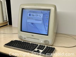 MaxSold Auction: iMac G3 OS 9.2- Working, with keyboard - Toronto (Ontario, Canada) SELLER MANAGED Downsizing Online Auction - Nassau Street