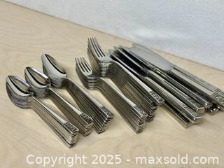 MaxSold Auction: International Deluxe Stainless Flatware. American Rose. 65pc - Toronto (Ontario, Canada) SELLER MANAGED Downsizing Online Auction - Nassau Street