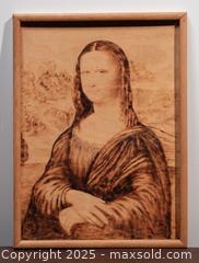 MaxSold Auction: Mona Lisa Pyrography - Toronto (Ontario, Canada) SELLER MANAGED Downsizing Online Auction - Nassau Street