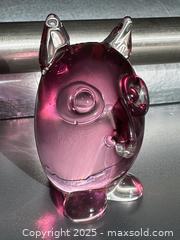 MaxSold Auction: Murano Glass Owl - Toronto (Ontario, Canada) SELLER MANAGED Downsizing Online Auction - Nassau Street
