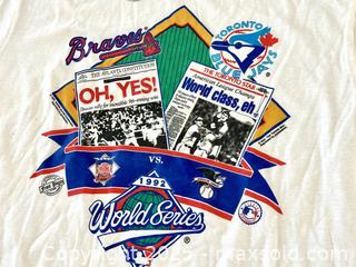 MaxSold Auction: New Old Stock Vintage Blue Jays 1992 World Series T Shirt - Toronto (Ontario, Canada) SELLER MANAGED Downsizing Online Auction - Nassau Street