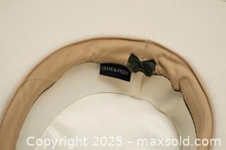 MaxSold Auction: Olive and Pique VIDA Structured Wool Felt Hat - Toronto (Ontario, Canada) SELLER MANAGED Downsizing Online Auction - Nassau Street