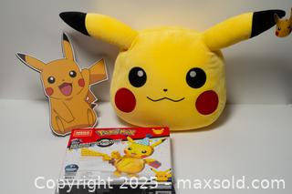 MaxSold Auction: Pikachu Plush / Wall hanging / Mega Construx - Toronto (Ontario, Canada) SELLER MANAGED Downsizing Online Auction - Nassau Street
