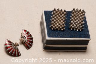 MaxSold Auction: Siam Sterling Silver Earrings - Toronto (Ontario, Canada) SELLER MANAGED Downsizing Online Auction - Nassau Street