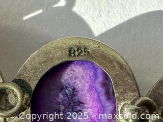 MaxSold Auction: Silver Necklace with Stones - Toronto (Ontario, Canada) SELLER MANAGED Downsizing Online Auction - Nassau Street