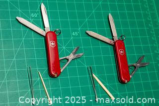 MaxSold Auction: Two Mini Victorinox Keyring Multi-Tools - Toronto (Ontario, Canada) SELLER MANAGED Downsizing Online Auction - Nassau Street