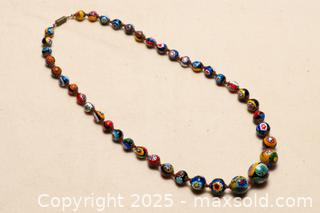 MaxSold Auction: Venetian Millefiori Glass Bead Necklace - Toronto (Ontario, Canada) SELLER MANAGED Downsizing Online Auction - Nassau Street