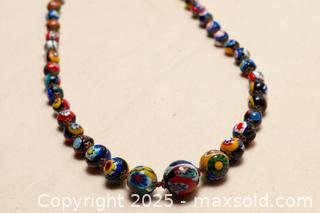 MaxSold Auction: Venetian Millefiori Glass Bead Necklace - Toronto (Ontario, Canada) SELLER MANAGED Downsizing Online Auction - Nassau Street