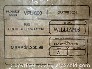 MaxSold Auction: Williams 80&#34; Projector Screen NEW  - Toronto (Ontario, Canada) SELLER MANAGED Downsizing Online Auction - Nassau Street