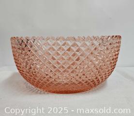MaxSold Auction: Anchor Hocking. MISS AMERICA PINK w/ URANIUM. Depression Glass Fruit Bowl - East Bridgewater (Massachusetts, USA) SELLER MANAGED Estate Sale Online Auction - Bedford Street