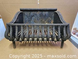 MaxSold Auction: Antique 19th Century Cast Iron Fireplace Coal Basket with Flip Bottom - East Bridgewater (Massachusetts, USA) SELLER MANAGED Estate Sale Online Auction - Bedford Street