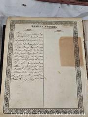 MaxSold Auction: Antique Bible with the Contents that were found inside &#38; Antique Prints - East Bridgewater (Massachusetts, USA) SELLER MANAGED Estate Sale Online Auction - Bedford Street