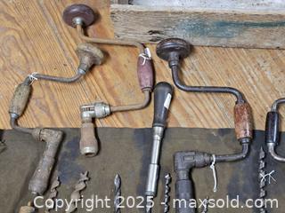 MaxSold Auction: Antique Hand Drills, Tool Box &#38; Drill Bits  - East Bridgewater (Massachusetts, USA) SELLER MANAGED Estate Sale Online Auction - Bedford Street