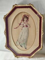 MaxSold Auction: &#34;BLUE BOY &#38; PINKIE&#34; Petite Needle Point. Large Framed Wall Hangings behind glass. - East Bridgewater (Massachusetts, USA) SELLER MANAGED Estate Sale Online Auction - Bedford Street