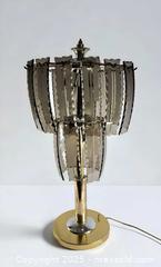 MaxSold Auction: Fontana Arte Smoked Glass Chandelier Lamp. MCM. 31&#34; Tall - East Bridgewater (Massachusetts, USA) SELLER MANAGED Estate Sale Online Auction - Bedford Street