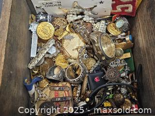 MaxSold Auction: Jewelry, Military, Sterling Silver, Buttons, Class Ring, Medals &#38; More. Vintage Smalls Lot - East Bridgewater (Massachusetts, USA) SELLER MANAGED Estate Sale Online Auction - Bedford Street