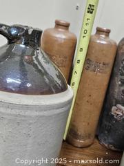 MaxSold Auction: Lot of Stoneware Whiskey Jugs - East Bridgewater (Massachusetts, USA) SELLER MANAGED Estate Sale Online Auction - Bedford Street