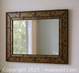 MaxSold Auction: Robert M. Weiss, Handmade Peruvian Reverse Painted Glass Mirror.  - East Bridgewater (Massachusetts, USA) SELLER MANAGED Estate Sale Online Auction - Bedford Street