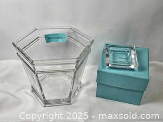 MaxSold Auction: Tiffany &#38; Co. Traditional Windham Crystal Ice Bucket &#38; Ring/Trinket Dish - East Bridgewater (Massachusetts, USA) SELLER MANAGED Estate Sale Online Auction - Bedford Street