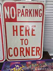 MaxSold Auction: Vintage-Modern Metal Signs and advertisements  - East Bridgewater (Massachusetts, USA) SELLER MANAGED Estate Sale Online Auction - Bedford Street