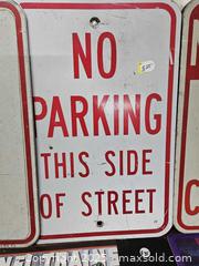 MaxSold Auction: Vintage-Modern Metal Signs and advertisements  - East Bridgewater (Massachusetts, USA) SELLER MANAGED Estate Sale Online Auction - Bedford Street