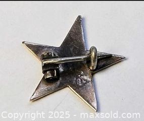 MaxSold Auction: Vintage 10K Yellow Gold. Order of the Eastern Star Masonic Pin Enamel  - East Bridgewater (Massachusetts, USA) SELLER MANAGED Estate Sale Online Auction - Bedford Street