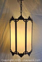 MaxSold Auction: Vintage Gothic style Slag Glass Lantern - East Bridgewater (Massachusetts, USA) SELLER MANAGED Estate Sale Online Auction - Bedford Street