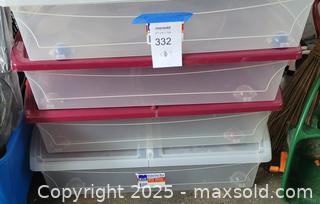 MaxSold Auction: 4 Underbed Storage Containers - North Bay (Ontario, Canada) SELLER MANAGED Downsizing Online Auction - Campbell Avenue
