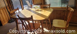 MaxSold Auction: Maple Table and Chairs - North Bay (Ontario, Canada) SELLER MANAGED Downsizing Online Auction - Campbell Avenue