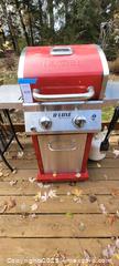 MaxSold Auction: Nexgrill Red Barbecque and small utility table - North Bay (Ontario, Canada) SELLER MANAGED Downsizing Online Auction - Campbell Avenue