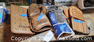 MaxSold Auction: Vintage: Kids Goalie Gloves, trapper, 1950&#39;s Frontier gloves - North Bay (Ontario, Canada) SELLER MANAGED Downsizing Online Auction - Campbell Avenue