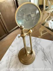 MaxSold Auction: Adjustable Brass Desk Magnifying Glass on Stand - St. Petersburg (Florida, USA) SELLER MANAGED Estate Sale Online Auction - Sunshine Skyway Lane (CONDO)