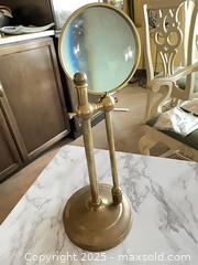 MaxSold Auction: Adjustable Brass Desk Magnifying Glass on Stand - St. Petersburg (Florida, USA) SELLER MANAGED Estate Sale Online Auction - Sunshine Skyway Lane (CONDO)