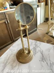 MaxSold Auction: Adjustable Brass Desk Magnifying Glass on Stand - St. Petersburg (Florida, USA) SELLER MANAGED Estate Sale Online Auction - Sunshine Skyway Lane (CONDO)