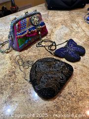 MaxSold Auction: Set of 3 Beaded Evening Clutch Purses with Metal Hardware - St. Petersburg (Florida, USA) SELLER MANAGED Estate Sale Online Auction - Sunshine Skyway Lane (CONDO)