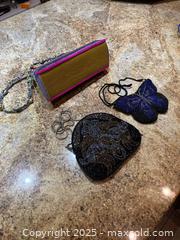 MaxSold Auction: Set of 3 Beaded Evening Clutch Purses with Metal Hardware - St. Petersburg (Florida, USA) SELLER MANAGED Estate Sale Online Auction - Sunshine Skyway Lane (CONDO)