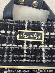 MaxSold Auction: Itsy Ritzy Cute Black &#38; White Plaid Makeup Travel Bag / Small Diaper Bag - Cobourg (Ontario, Canada) SELLER MANAGED Downsizing Online Auction - Burnham Street