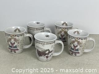 MaxSold Auction: Lot of 5 Cute Country Kitchen Coffee Mugs - Cobourg (Ontario, Canada) SELLER MANAGED Downsizing Online Auction - Burnham Street