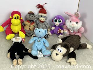 MaxSold Auction: Lot of Children&#39;s Stuffed Animal Plush Toys #1 (Ty, Sock Monkey, &#38; more!) - Cobourg (Ontario, Canada) SELLER MANAGED Downsizing Online Auction - Burnham Street
