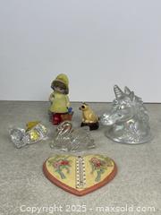 MaxSold Auction: Lot of Small Figurines of Mixed Materials (Animals, People, &#38; More) - Cobourg (Ontario, Canada) SELLER MANAGED Downsizing Online Auction - Burnham Street