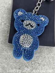 MaxSold Auction: NEW Klip Keychain Bejeweled Blue Teddy Bear with Matching Tassel Keychain - Cobourg (Ontario, Canada) SELLER MANAGED Downsizing Online Auction - Burnham Street