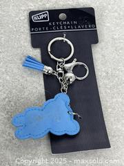 MaxSold Auction: NEW Klip Keychain Bejeweled Blue Teddy Bear with Matching Tassel Keychain - Cobourg (Ontario, Canada) SELLER MANAGED Downsizing Online Auction - Burnham Street