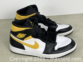 MaxSold Auction: Nike Air Jordan Men&#39;s Mid 1 Pollen Basketball Shoes / Sneakers (Model: 554724-177), Size US 8 ~ EU 42 - Cobourg (Ontario, Canada) SELLER MANAGED Downsizing Online Auction - Burnham Street
