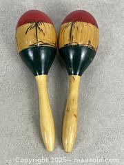 MaxSold Auction: Pair of Wooden Novelty Maracas - Cobourg (Ontario, Canada) SELLER MANAGED Downsizing Online Auction - Burnham Street