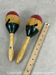 MaxSold Auction: Pair of Wooden Novelty Maracas - Cobourg (Ontario, Canada) SELLER MANAGED Downsizing Online Auction - Burnham Street