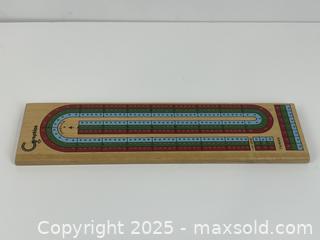 MaxSold Auction: Wooden Cribbage / Crib Card Game Board with Pegs - Cobourg (Ontario, Canada) SELLER MANAGED Downsizing Online Auction - Burnham Street