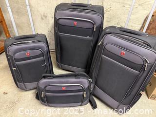 MaxSold Auction: 4 piece luggage set - North Cowichan (British Columbia, Canada) SELLER MANAGED Downsizing Online Auction - Maple Bay