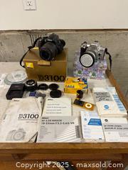 MaxSold Auction: Minolta maxim, and Nikon D3100 - North Cowichan (British Columbia, Canada) SELLER MANAGED Downsizing Online Auction - Maple Bay